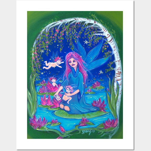 Lily fairy and babies Wall Art by StephaniePerryArt